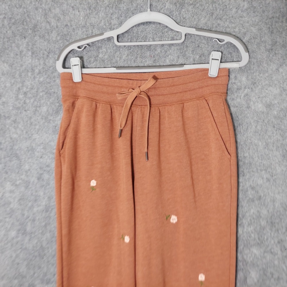 Old Navy Joggers S Tall Sweatpants Embroidery Floral Cottage Core Boho Festival - Picture 2 of 16